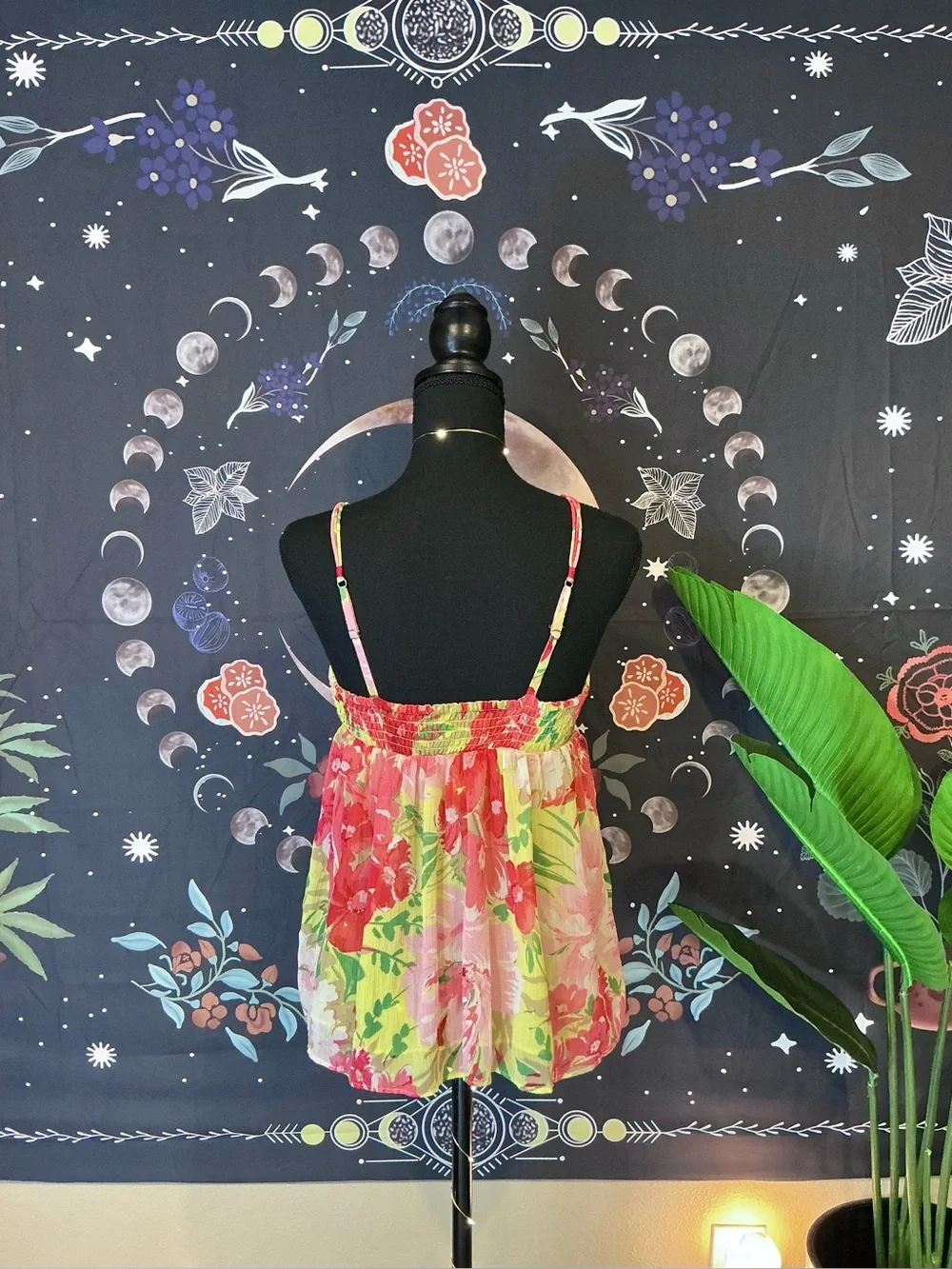 Floral A&F Chiffon Babydoll Top